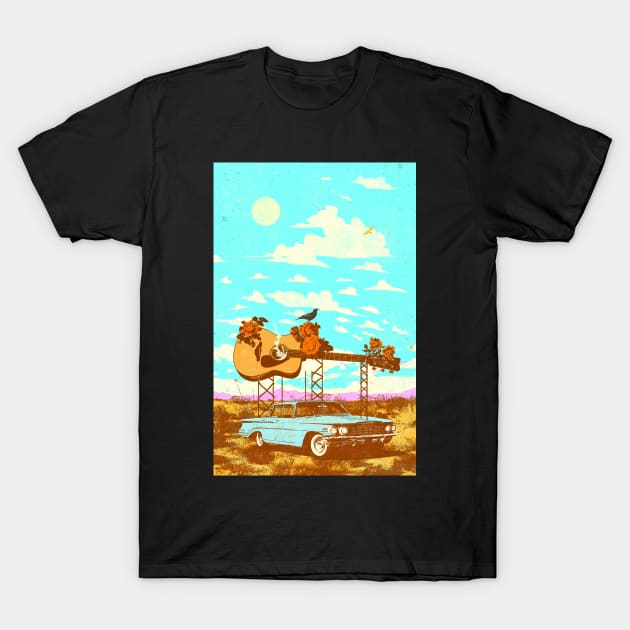 ACOUSTIC DESERT T-Shirt by Showdeer